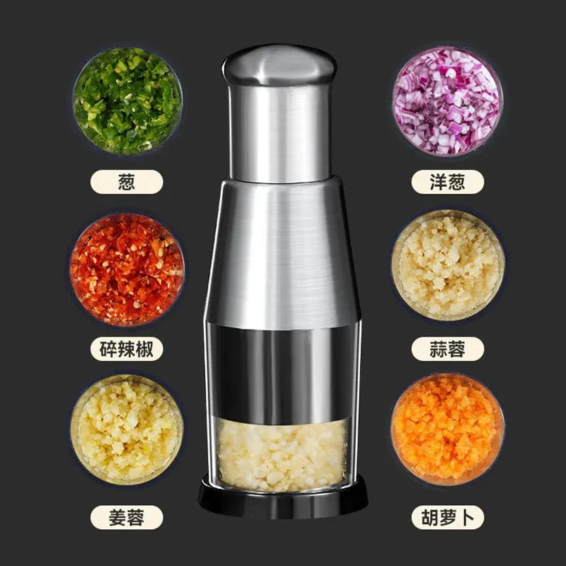 Stainless Steel Manual Vegetable & Garlic Chopper