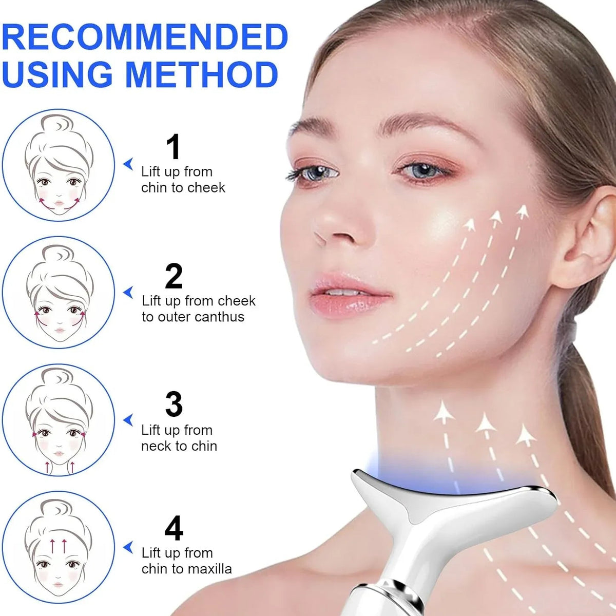 4-in-1 LED Facial & Neck Massager