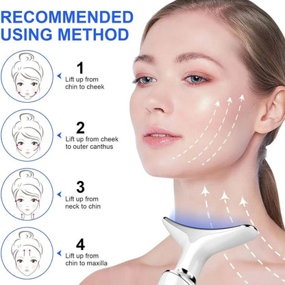 4-in-1 LED Facial & Neck Massager