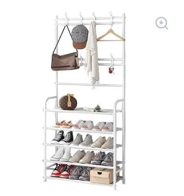 Multi-Functional Entryway Coat & Shoe Rack Stand