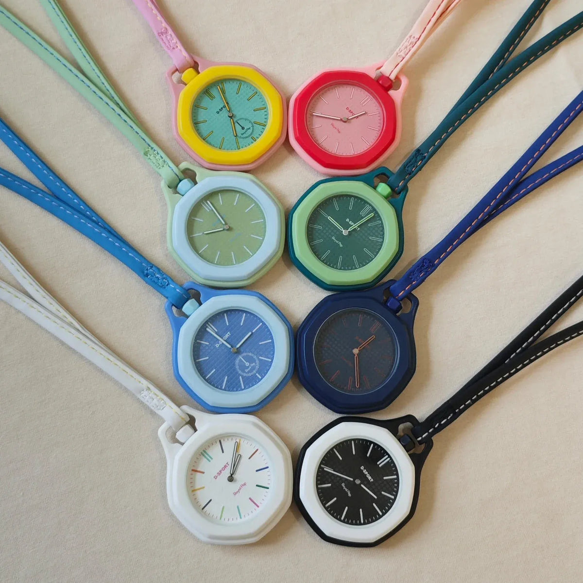 Royal Pop Octagonal Pendant Watch & Bag Charm