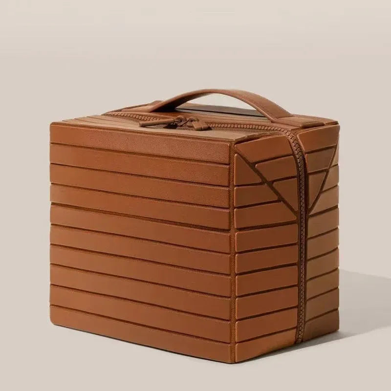 Structured Leather Vanity Case