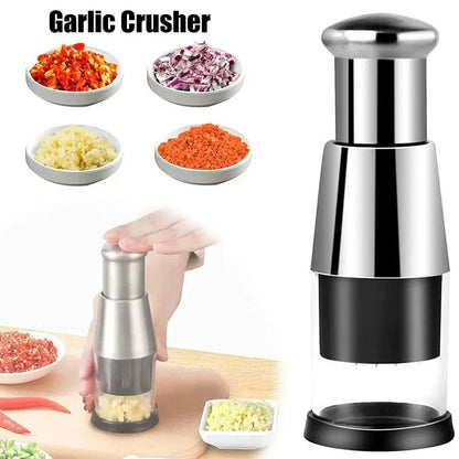 Stainless Steel Manual Vegetable & Garlic Chopper