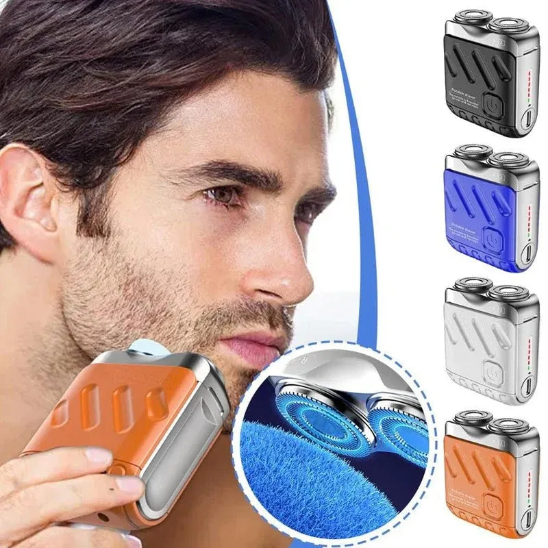 Compact Travel Electric Razor – Waterproof & Fast Charging