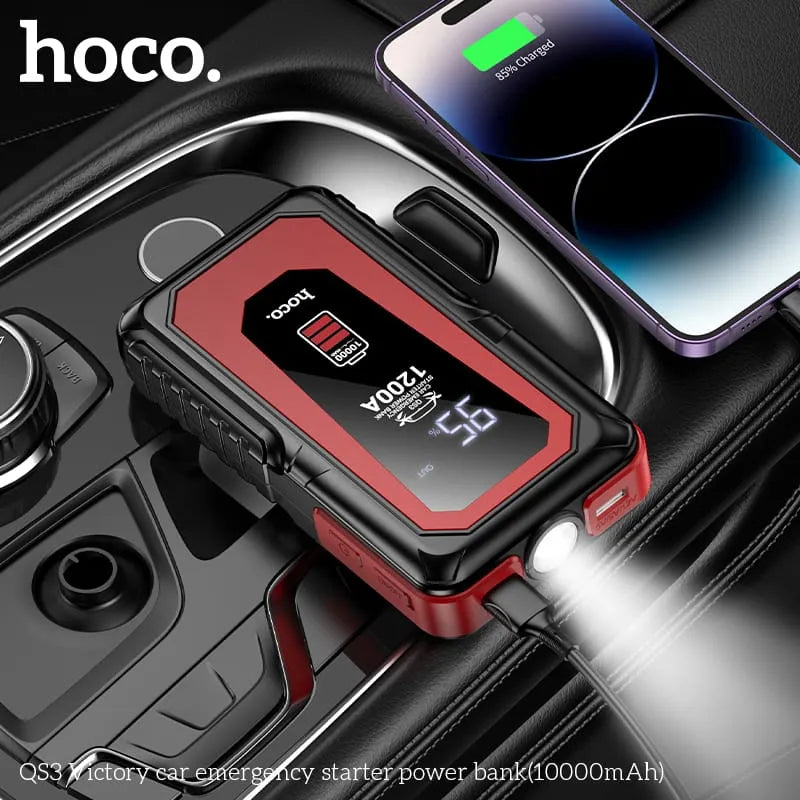 Hoco 10,000mAh Emergency Car Jump Starter & Power Bank (QS3)